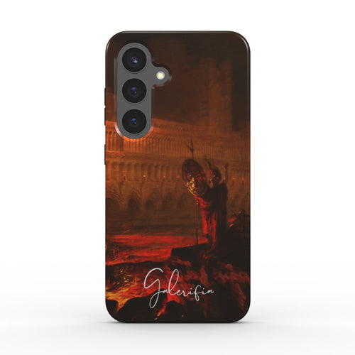 Back view of Galerifia Pandemonium by John Martin printed on a Samsung Galaxy phone case