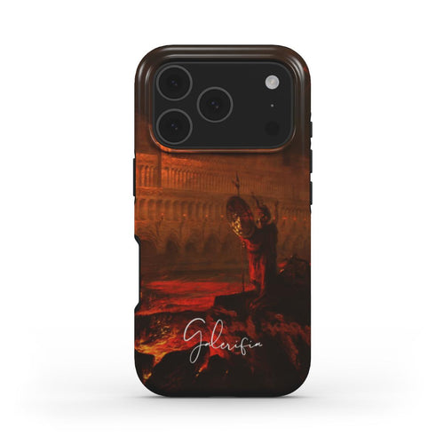Back view of Galerifia Pandemonium by John Martin printed on an iPhone phone case