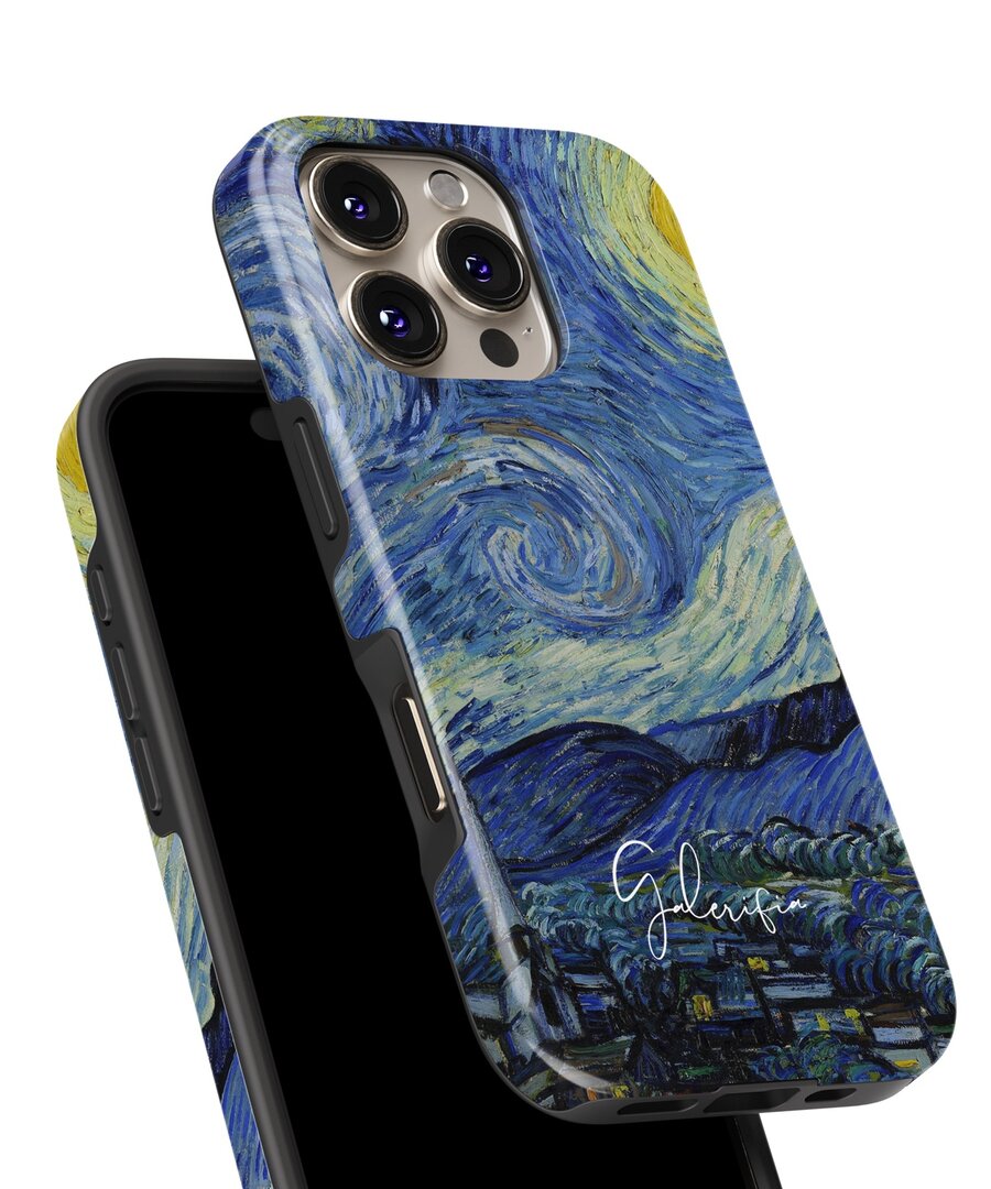 Shock-absorbing structure of Galerifia Starry Night Vincent van Gogh iPhone case