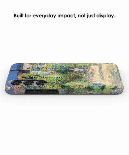 Corner protection detail on Galerifia The Artist’s Garden at Vétheuil Claude Monet Samsung Galaxy case