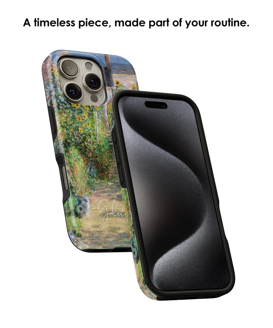 Corner protection detail on Galerifia The Artist’s Garden at Vétheuil Claude Monet iPhone case