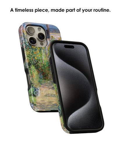 Corner protection detail on Galerifia The Artist’s Garden at Vétheuil Claude Monet iPhone case