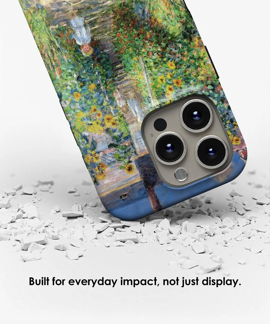 Shock-absorbing structure of Galerifia The Artist’s Garden at Vétheuil Claude Monet iPhone case