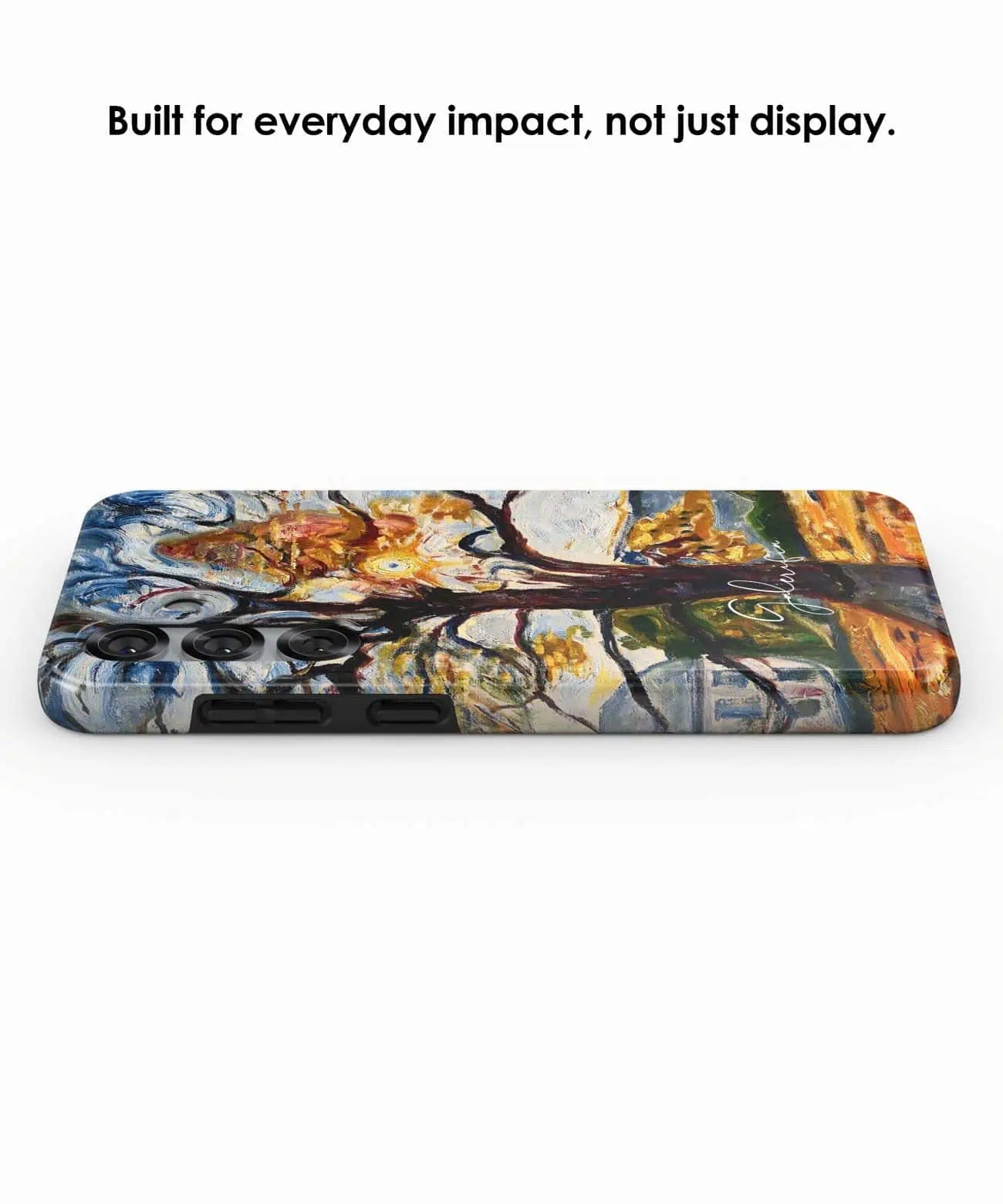 Side view of Galerifia The Oak by Edvard Munch on a Samsung Galaxy case