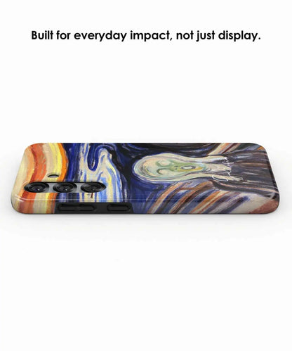 Side view of Galerifia The Scream by Edvard Munch on a Samsung Galaxy case