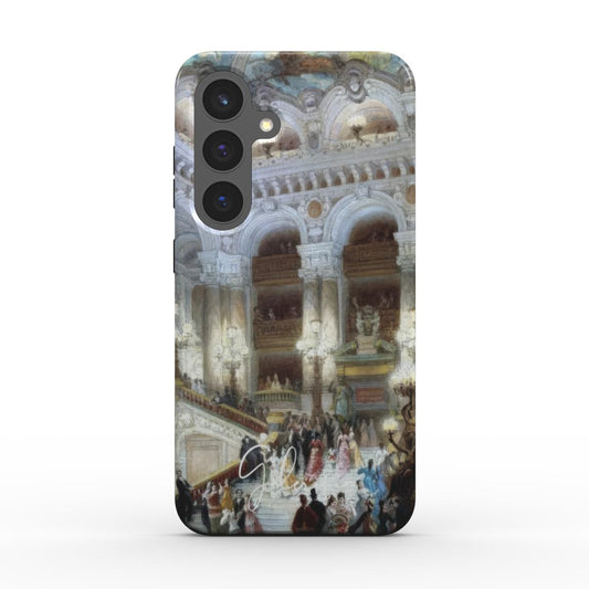Back view of Galerifia The Staircase of the Opera by Louis Béroud printed on a Samsung Galaxy phone case