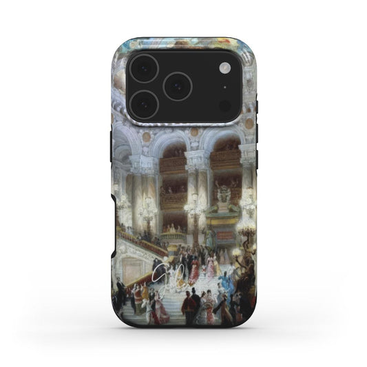 Back view of Galerifia The Staircase of the Opera by Louis Béroud printed on an iPhone phone case