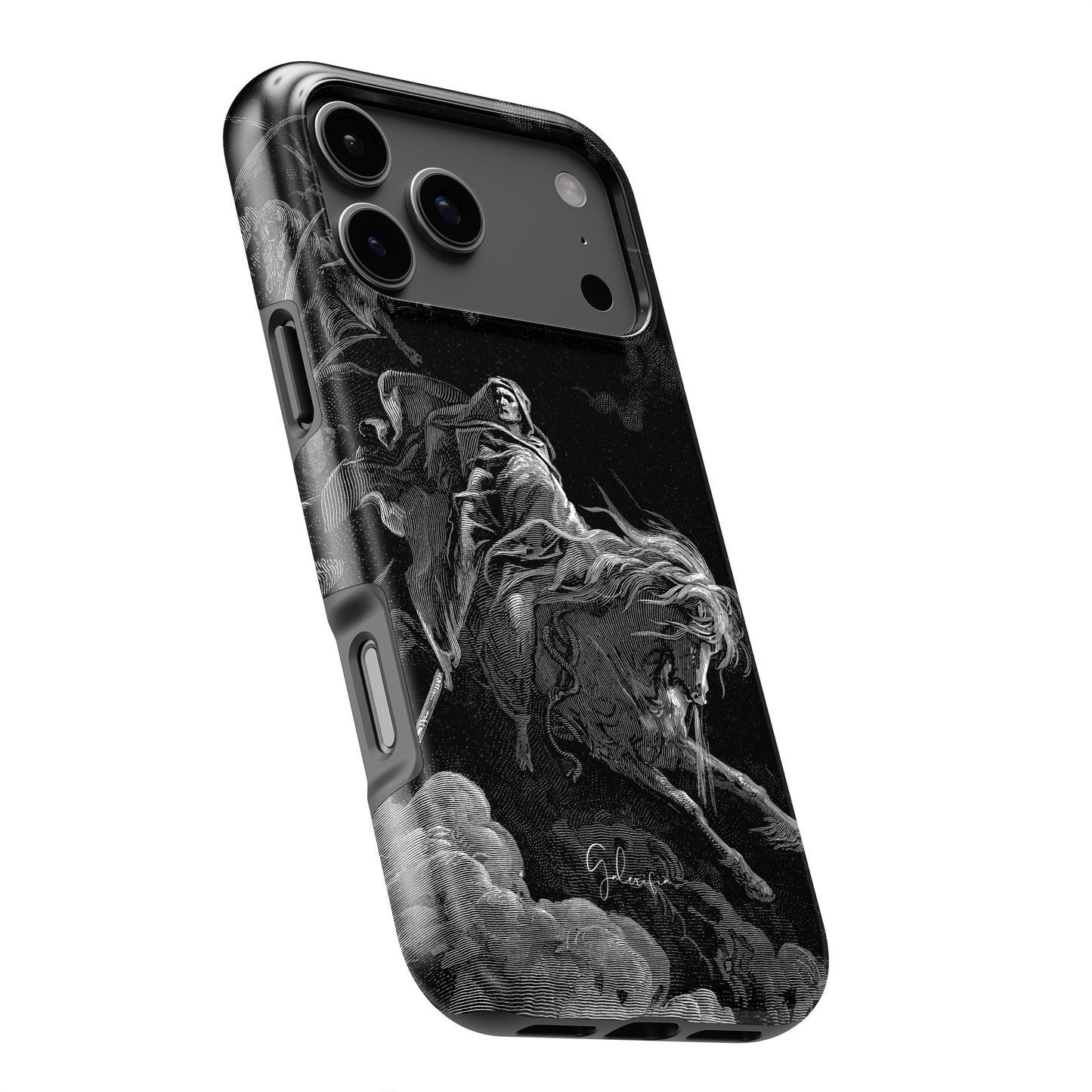 Death on the Pale Horse by Gustave Doré iPhone Case
