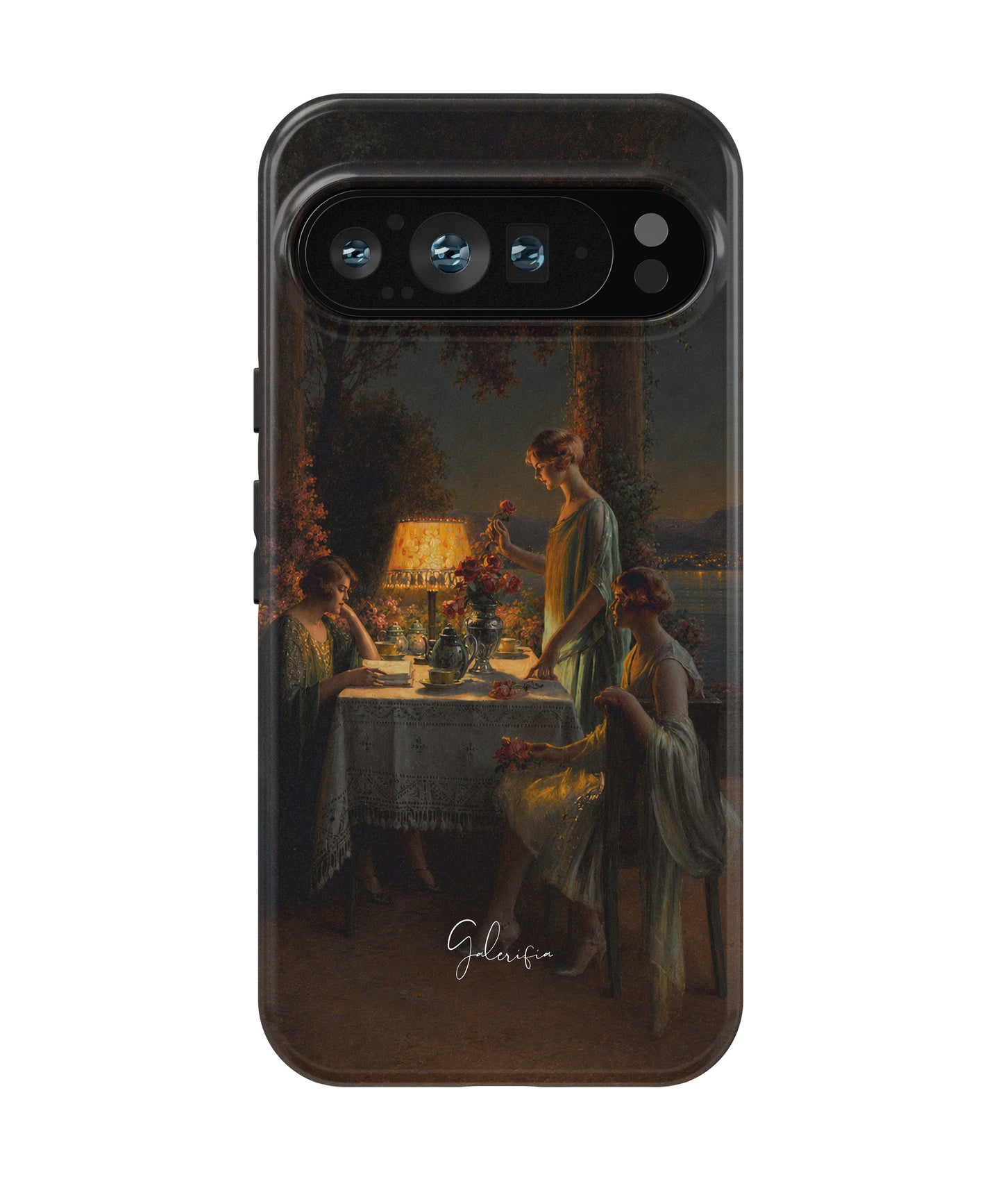 Jeunes femmes au bord du lac by Delphin Enjolras Google Pixel Case