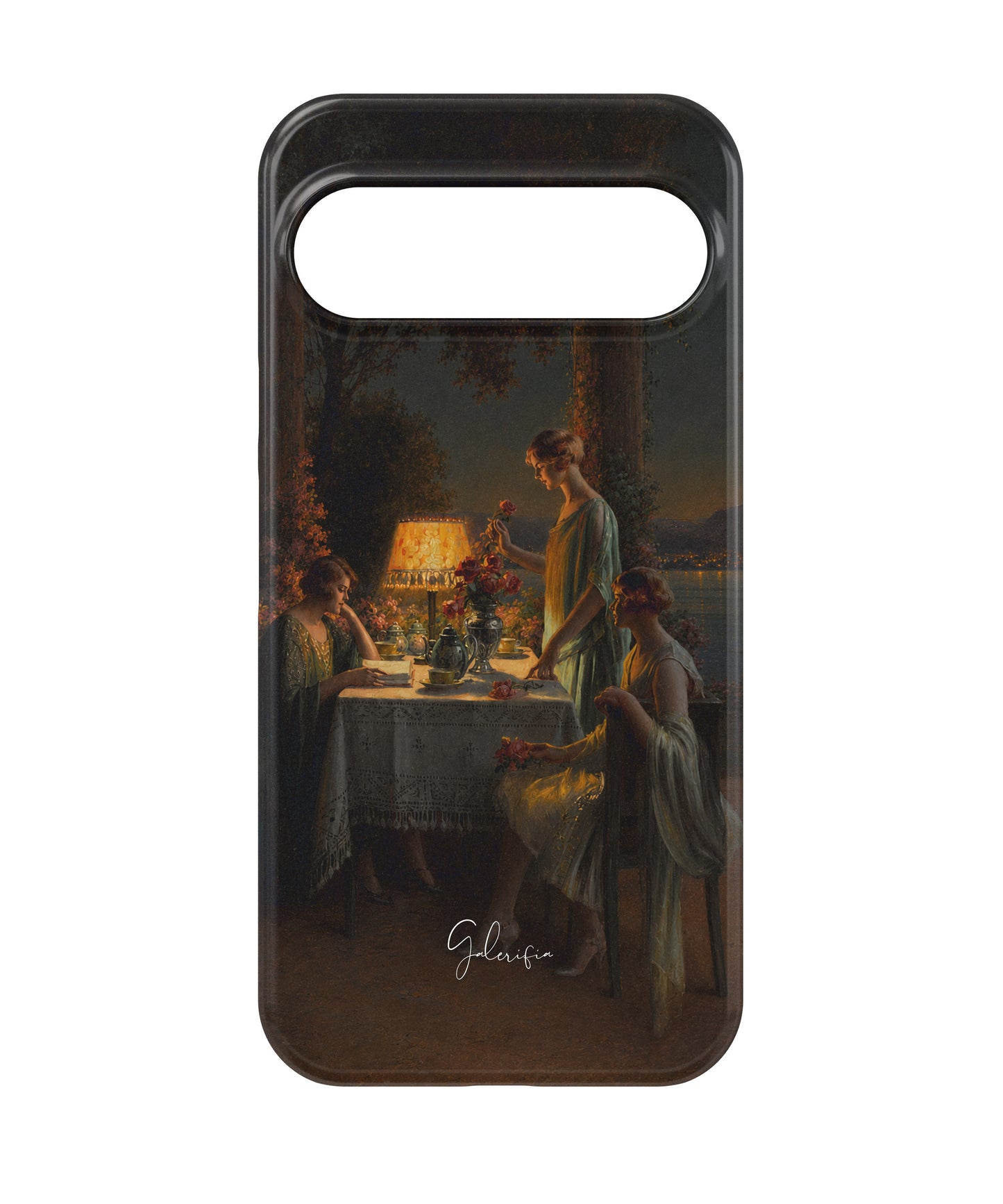 Jeunes femmes au bord du lac by Delphin Enjolras Google Pixel Case