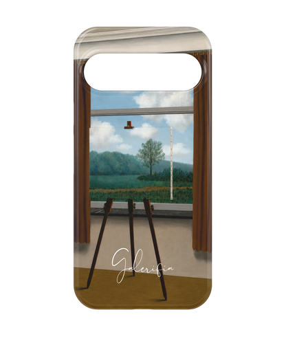 La condition humaine by René Magritte printed on a tough Google Pixel phone case front view