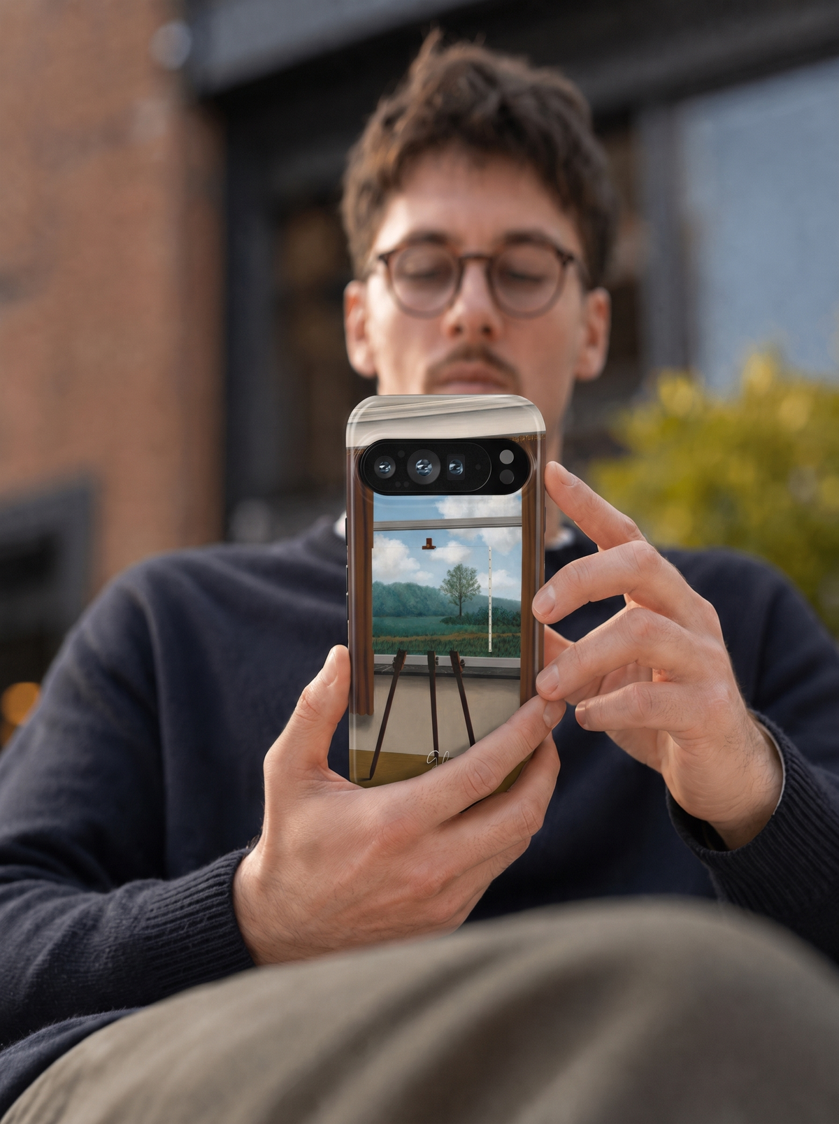La condition humaine by René Magritte Google Pixel Case