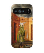 Mujer saliendo del psicoanalista by Remedios Varo Google Pixel Case