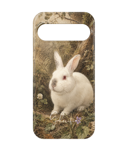 New Zealand Rabbit artwork printed on a tough Google Pixel phone case front view