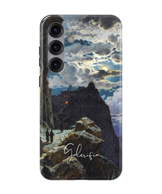 Nightly Walk of the Monks to the Mount Athos by Hermann Corrodi Samsung Galaxy Case