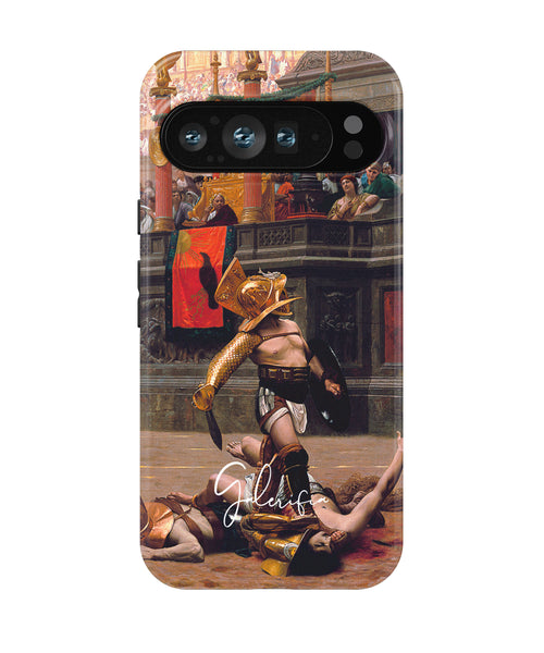 Pollice Verso by Jean-Léon Gérôme printed on a tough Google Pixel phone case front view