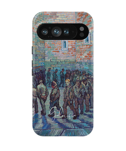 Prisoners Exercising by Vincent van Gogh printed on a tough Google Pixel phone case front view