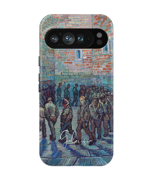 Prisoners Exercising by Vincent van Gogh printed on a tough Google Pixel phone case front view