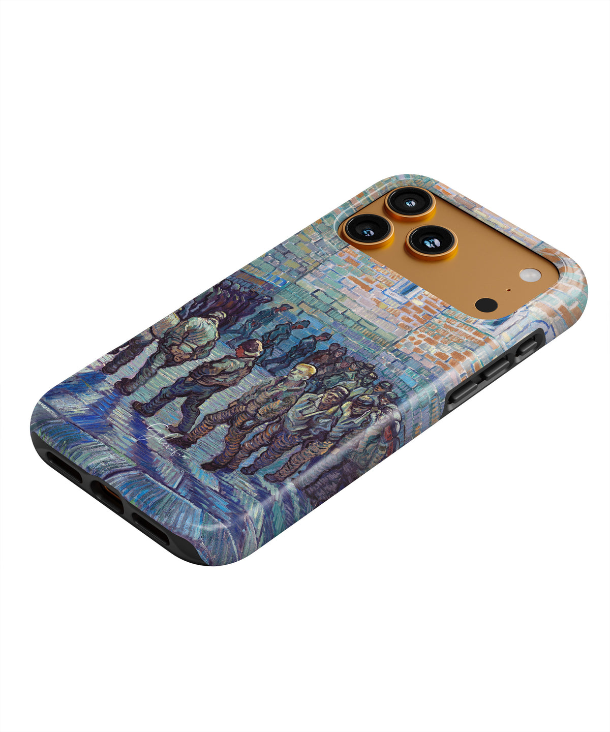 Prisoners Exercising by Vincent van Gogh iPhone case