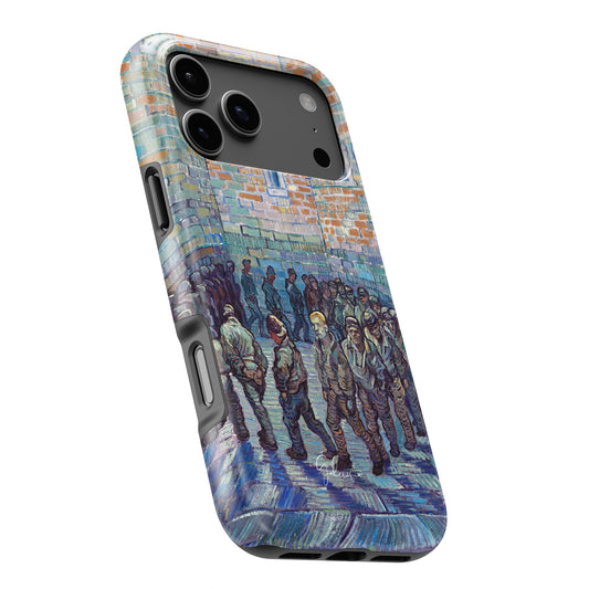 Prisoners Exercising by Vincent van Gogh iPhone case