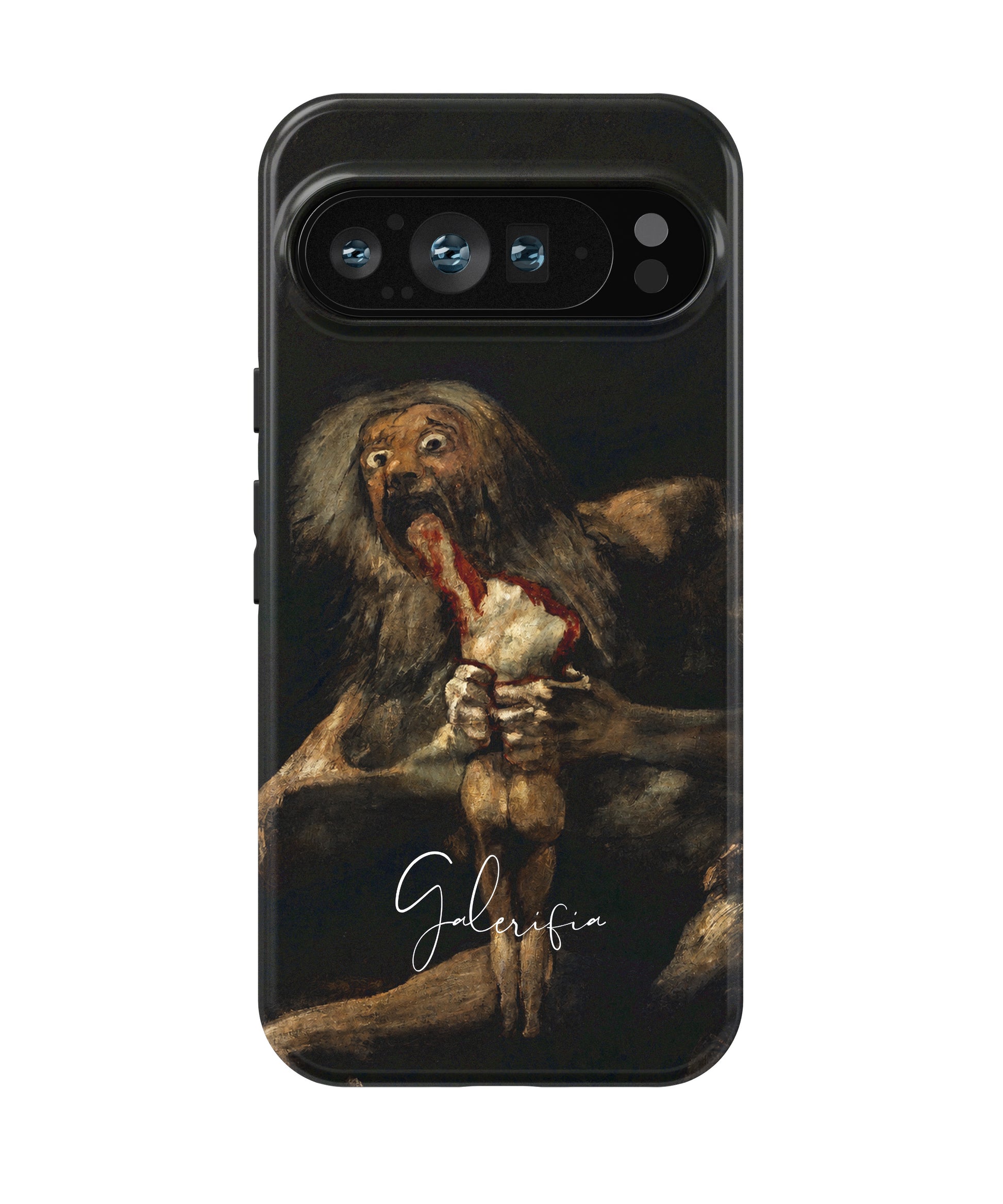 Saturn Devouring His Son by Francisco Goya printed on a tough Google Pixel phone case front view