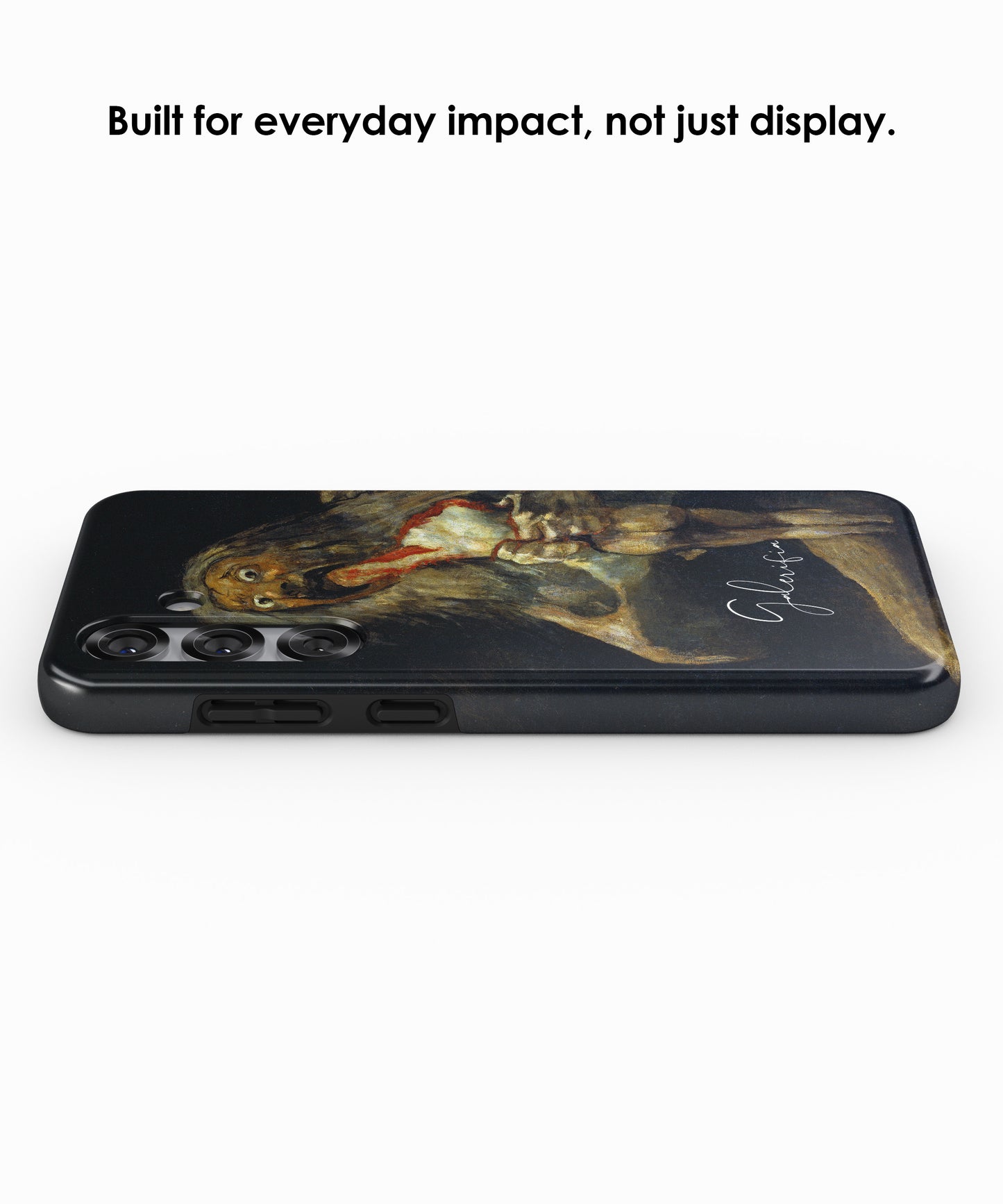 Angled view of Saturn Devouring His Son by Francisco Goya tough Samsung Galaxy case