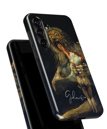 Saturn Devouring His Son by Francisco Goya printed on a tough Samsung Galaxy phone case front view