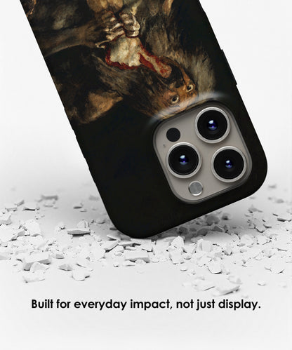 Saturn Devouring His Son by Francisco Goya iPhone Case