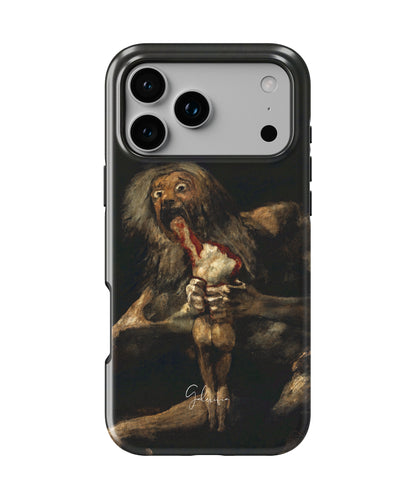 Saturn Devouring His Son by Francisco Goya iPhone Case
