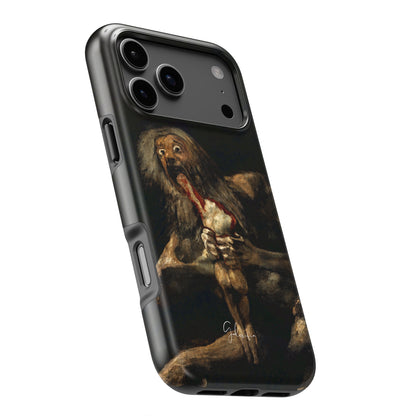 Saturn Devouring His Son by Francisco Goya iPhone Case