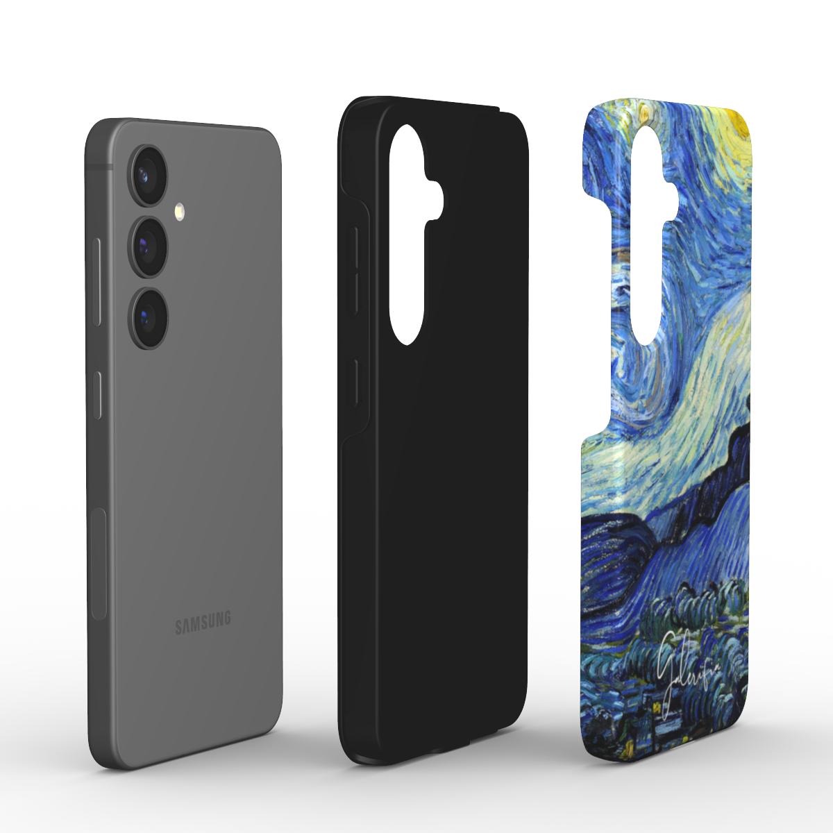 Edge detail of Starry Night by Vincent van Gogh Samsung Galaxy case