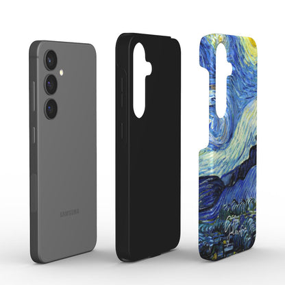 Edge detail of Starry Night by Vincent van Gogh Samsung Galaxy case