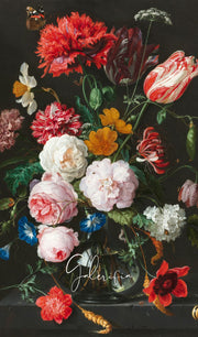 Still Life with Flowers in a Glass Vase by Rachel Ruysch