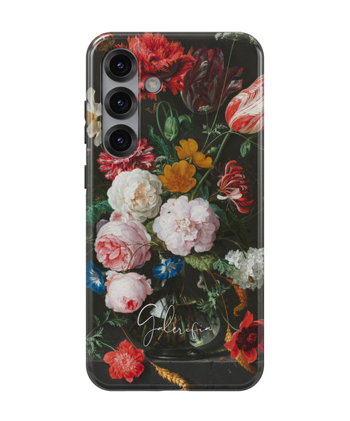 Still Life with Flowers in a Glass Vase by Rachel Ruysch Samsung Galaxy Case