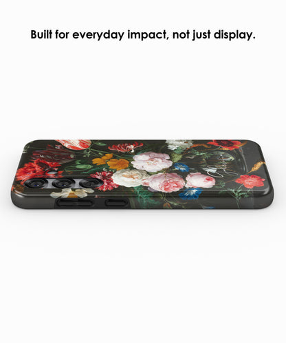 Still Life with Flowers in a Glass Vase by Rachel Ruysch Samsung Galaxy Case