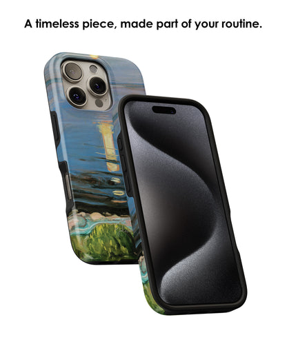 Summer Night on the Beach by Edvard Munch MagSafe iPhone Case