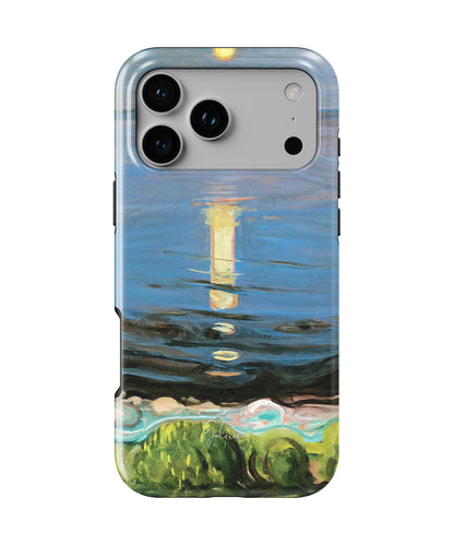 Summer Night on the Beach by Edvard Munch MagSafe iPhone Case
