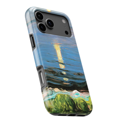 Summer Night on the Beach by Edvard Munch MagSafe iPhone Case