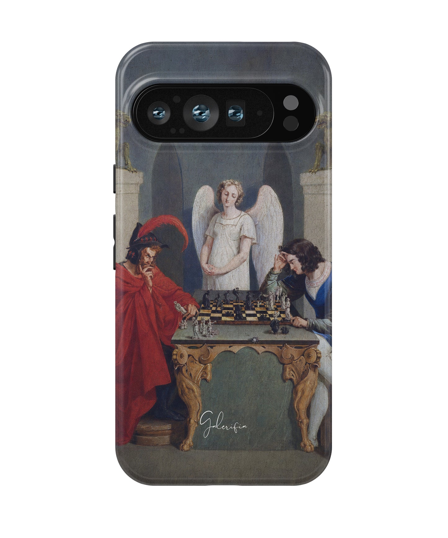 The Devil’s Checkmate by Friedrich Moritz August Retzsch Google Pixel Case