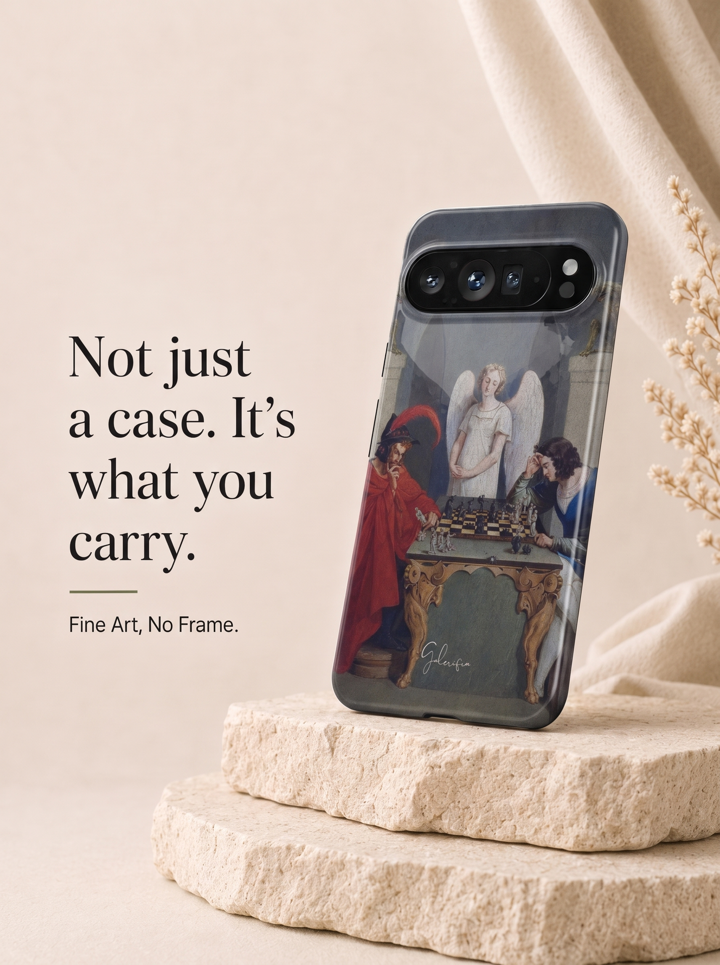 The Devil’s Checkmate by Friedrich Moritz August Retzsch Google Pixel Case