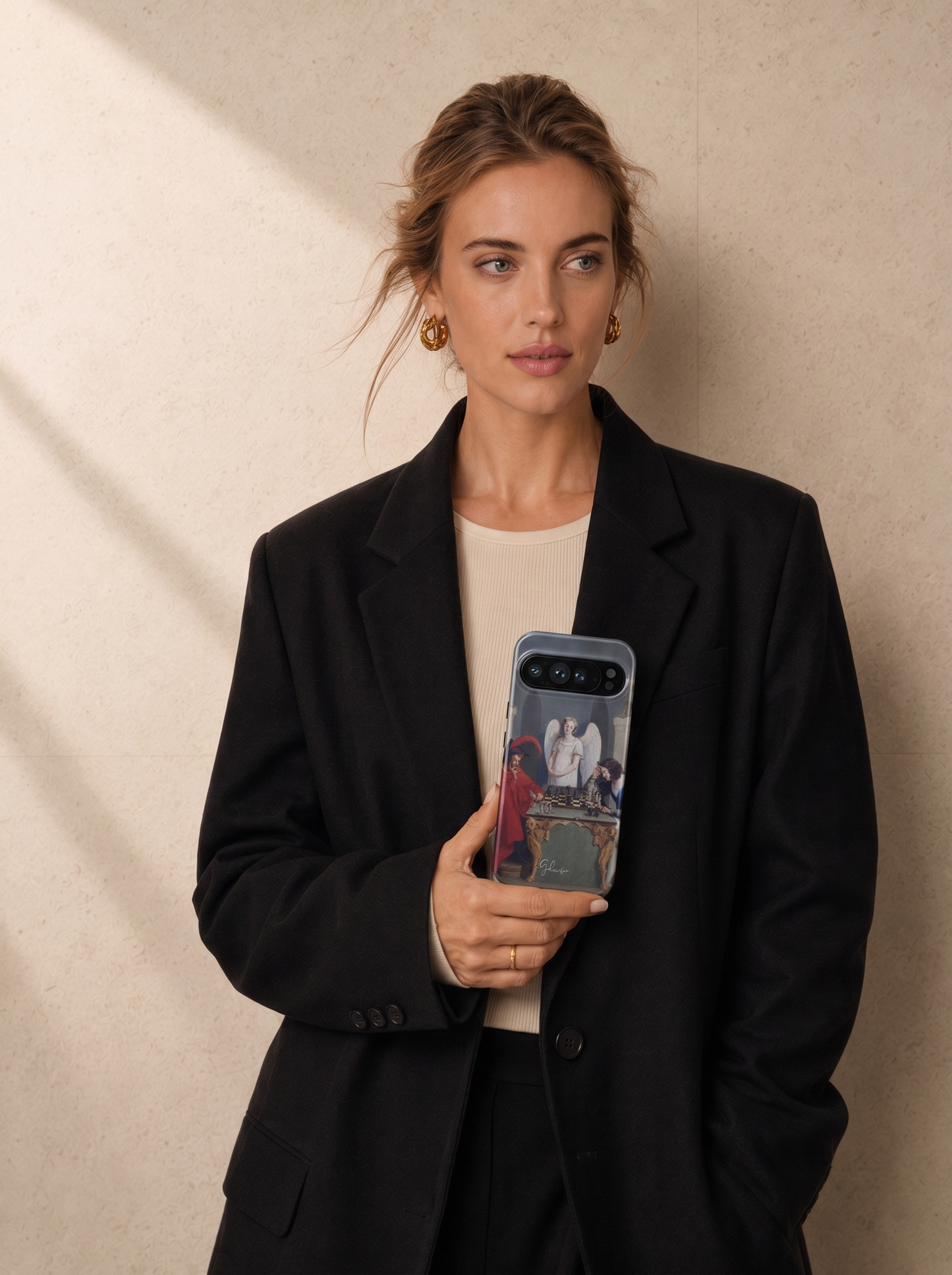 The Devil’s Checkmate by Friedrich Moritz August Retzsch Google Pixel Case