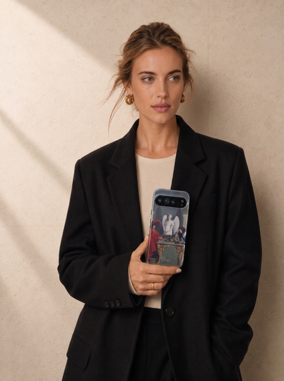 The Devil’s Checkmate by Friedrich Moritz August Retzsch Google Pixel Case