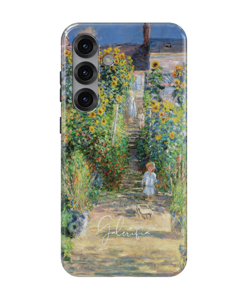 The Artist’s Garden at Vétheuil by Claude Monet Samsung Galaxy Case