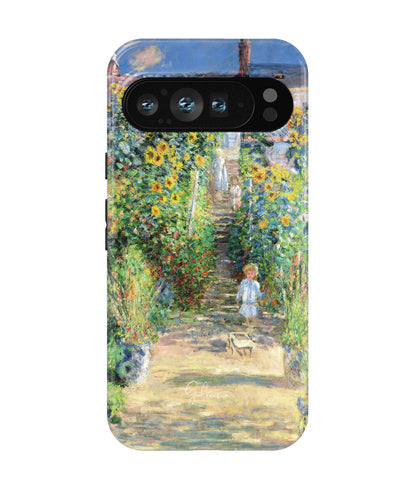 The Artist’s Garden at Vétheuil by Claude Monet Google Pixel Case