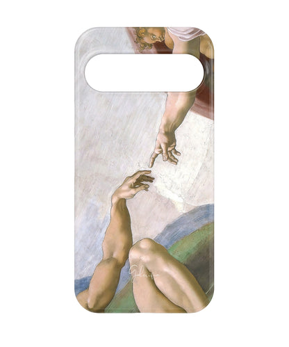 The Creation of Adam Fresco Detail by Michelangelo Google Pixel Case