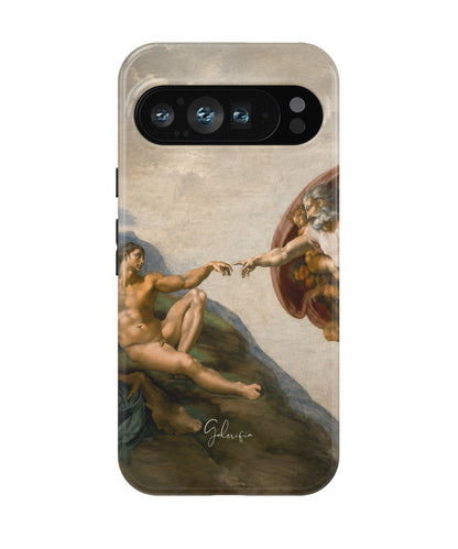 The Creation of Adam by Michelangelo Google Pixel Case