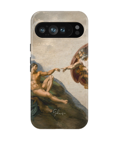 The Creation of Adam by Michelangelo Google Pixel Case