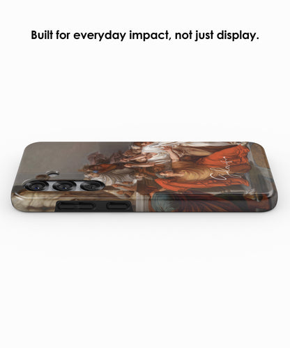 Angled view of The Death of Julius Caesar by Vincenzo Camuccini tough Samsung Galaxy case