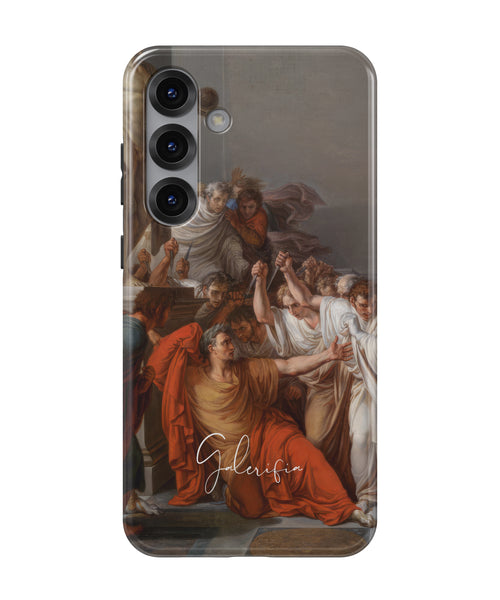 The Death of Julius Caesar by Vincenzo Camuccini printed on a tough Samsung Galaxy phone case front view