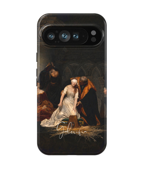 The Execution of Lady Jane Grey by Paul Delaroche printed on a tough Google Pixel phone case front view
